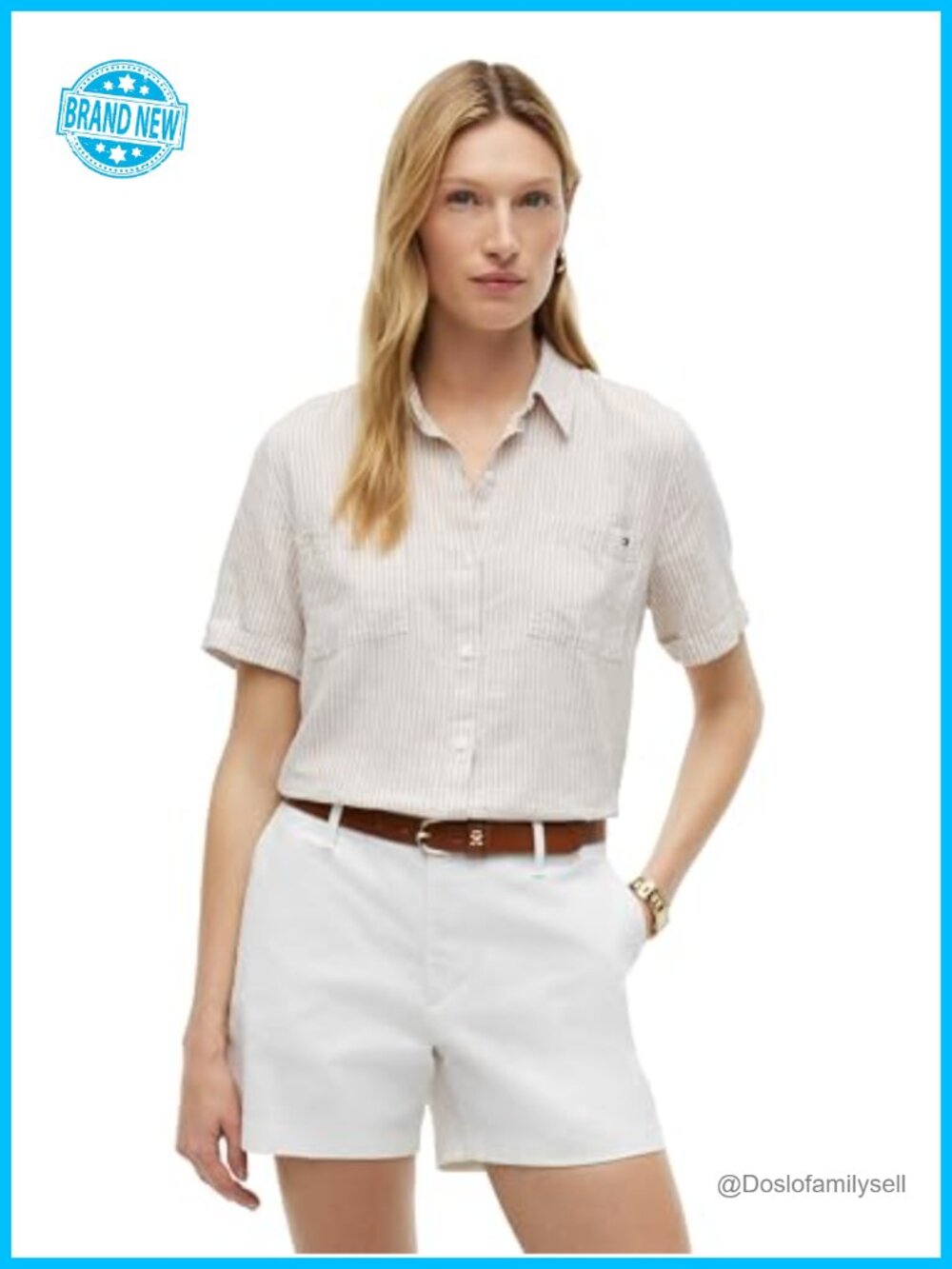 Lightweight Linen Short Sleeve Button Down Shirt Regular Fit